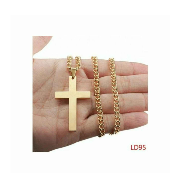 Collier Croix Doré Unisexe