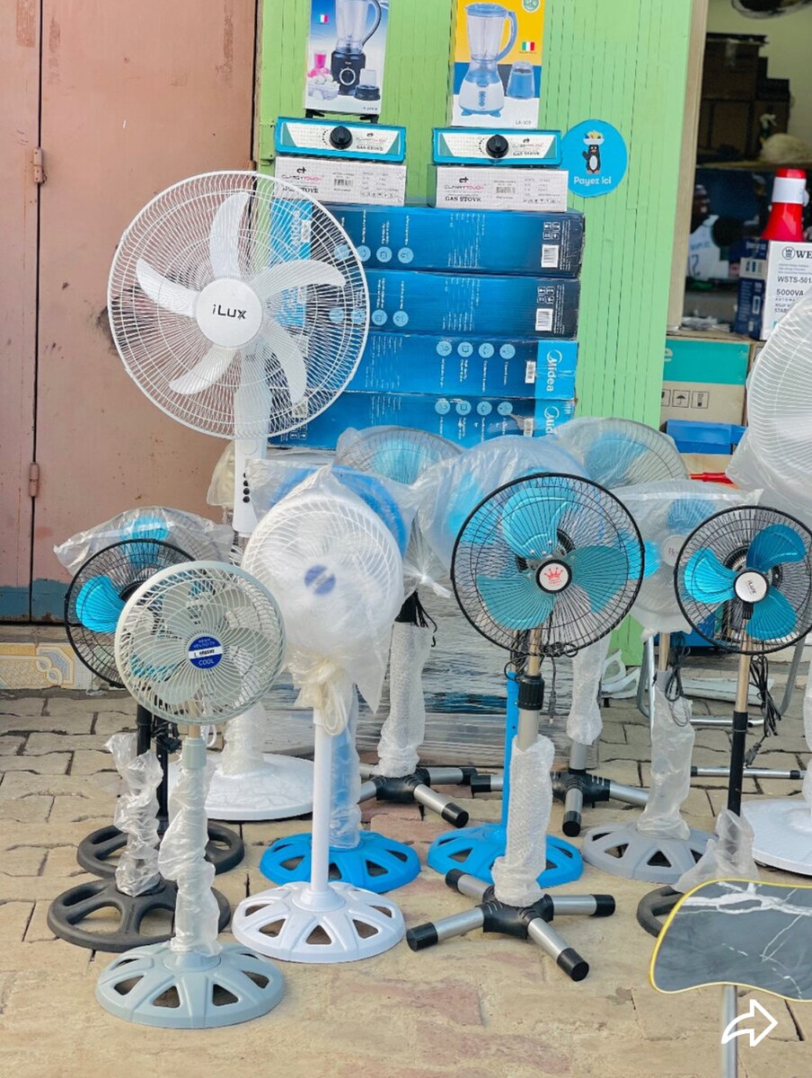 Ventilateurs de sol réglables