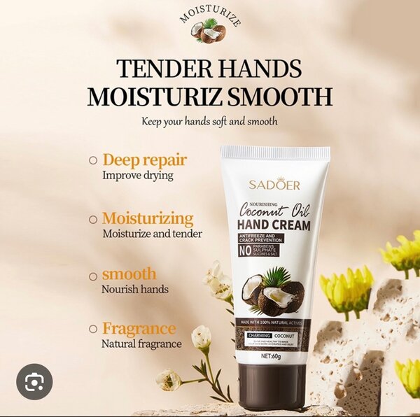 Coconut hand cream