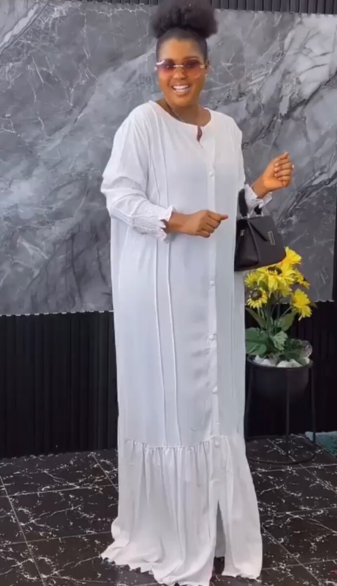 White long dress