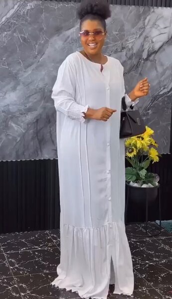 White long dress