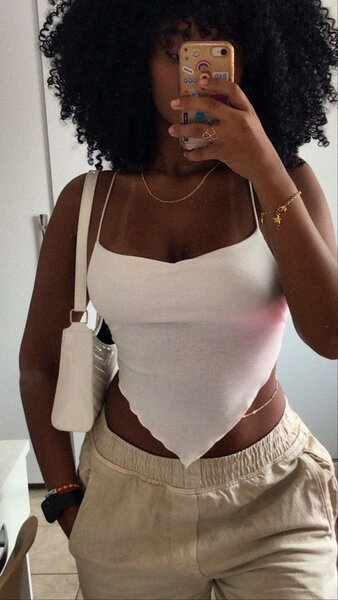Débardeur blanc stylé femme
