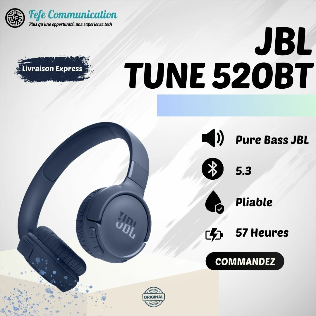 JBL Tune 520BT Casque San Fil