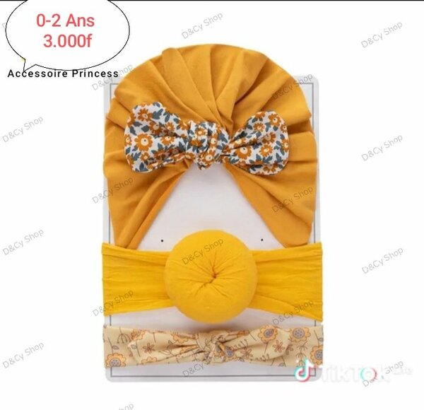 Ensemble Accessoires Bébé Floral