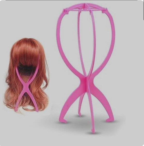 Porte perruque en plastique