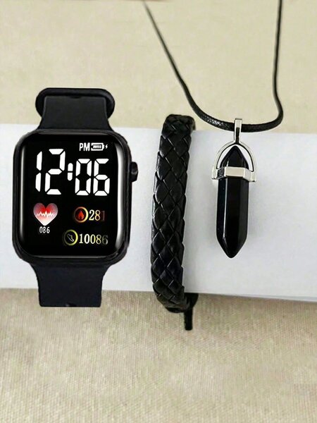 Montre Connectée avec Bracelet et Collier