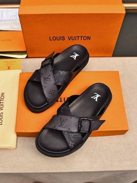Sandales Homme Luxe Noires