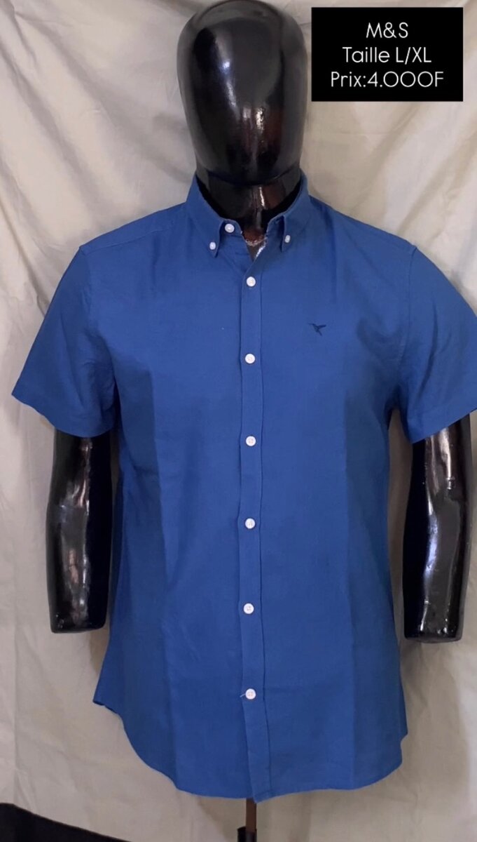 Chemise Homme Bleu Classique