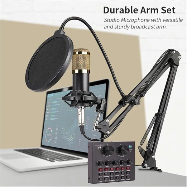 Microphone d'enregistrement avec carte son