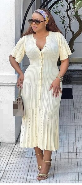 Robe en tricot élégant