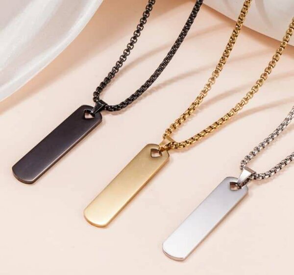Minimalist Metal Pendant Necklace