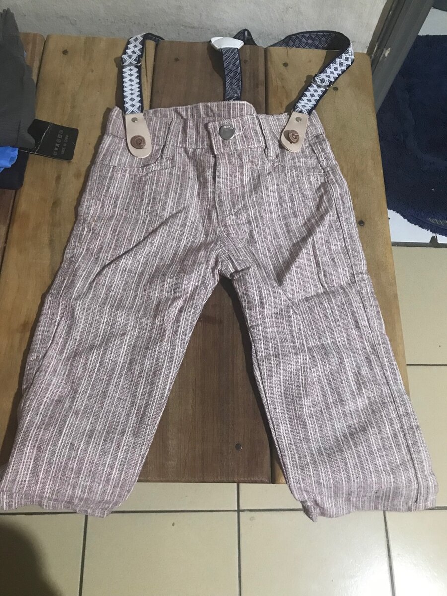 Pantalon à bretelles pour garçons