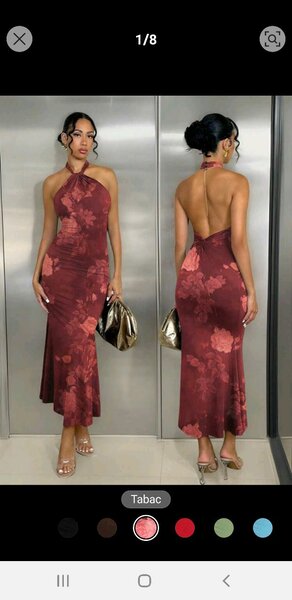SHEIN Robe dos nue idéale pour un dîner