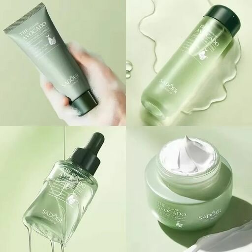 Avocado 6 piece skin care set
