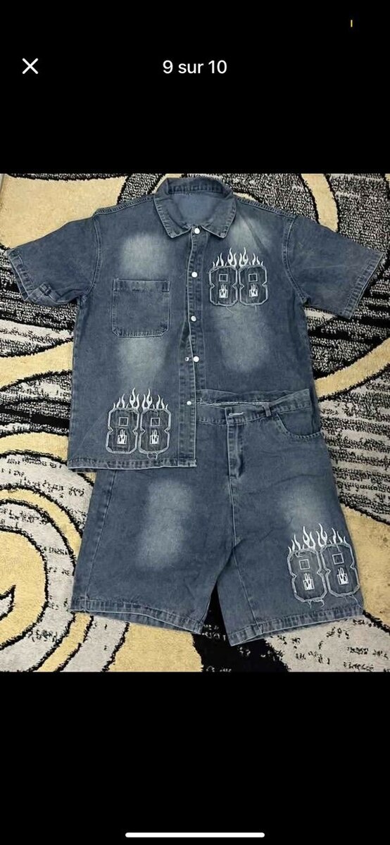Set en jean décontracté homme