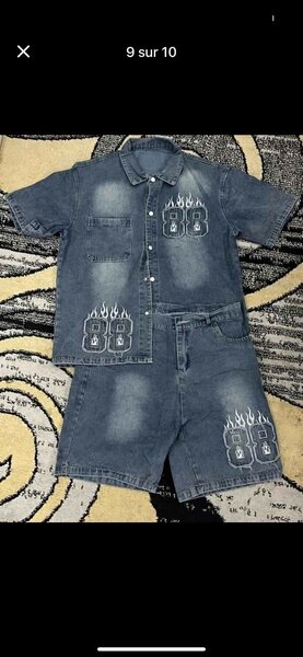 Set en jean décontracté homme