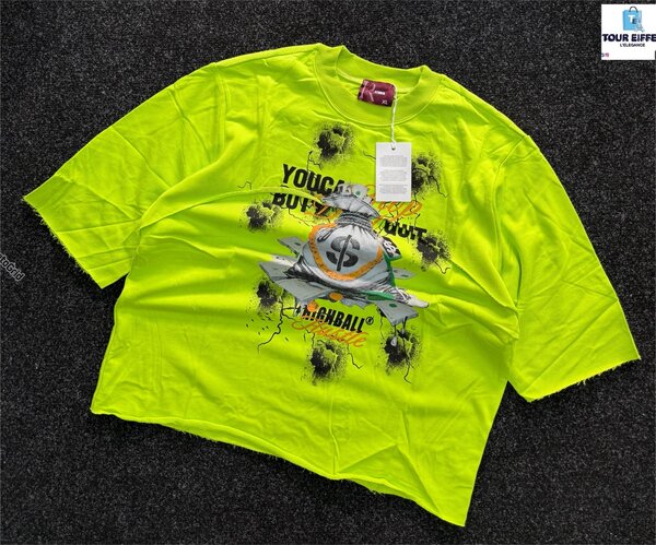 T-shirt oversize imprimé vert