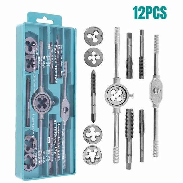 Set de tarauds et filières 12 pièces