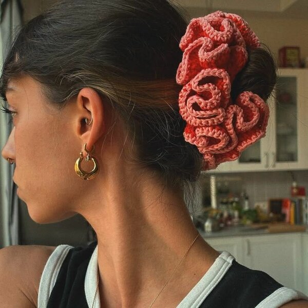 Chouchous en crochet colorés