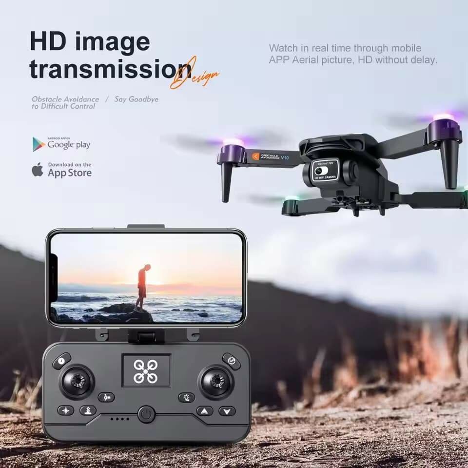 Drone pliable V10, Quadrirotor
