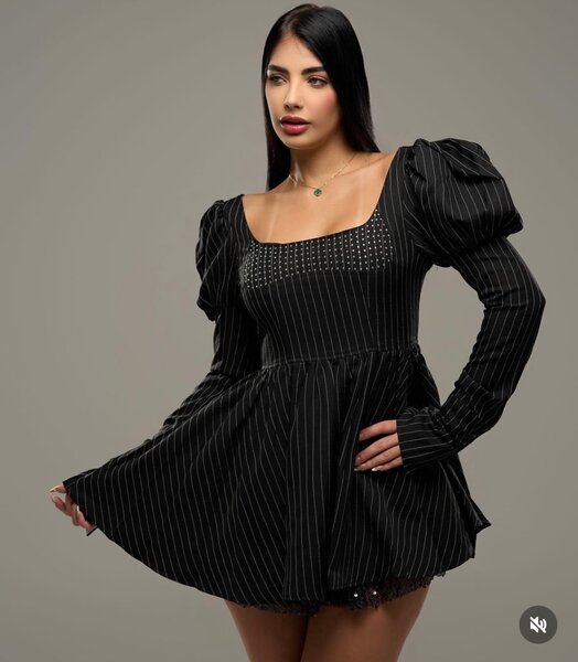 Flared corset dress