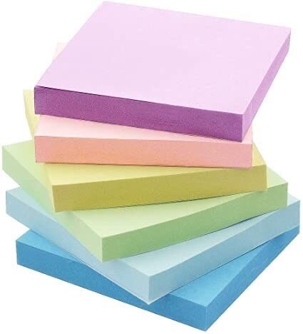 Bloc-notes adhésifs multicolores