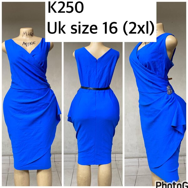 blue dress