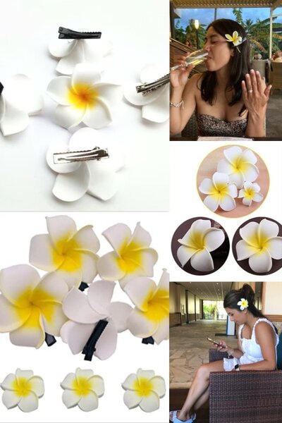 Pinces en fleur pour cheveux