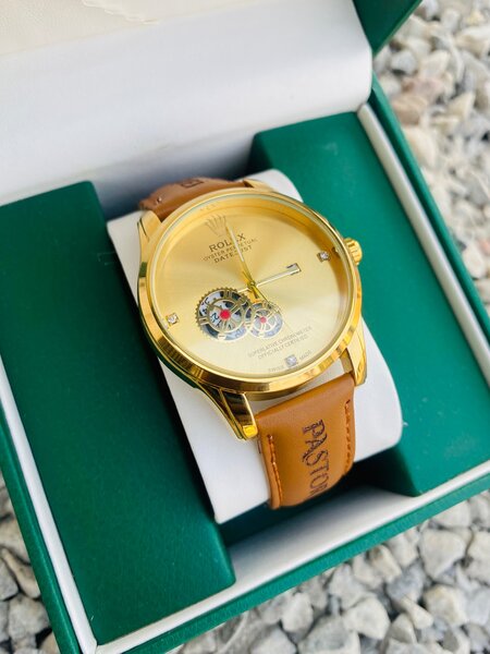 Leather watch