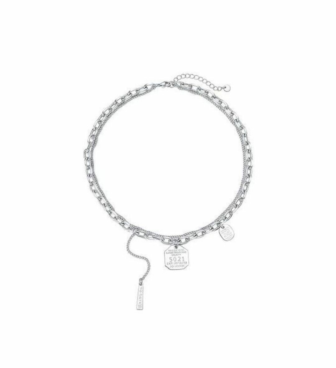 Collier Chaîne en Acier Inoxydable