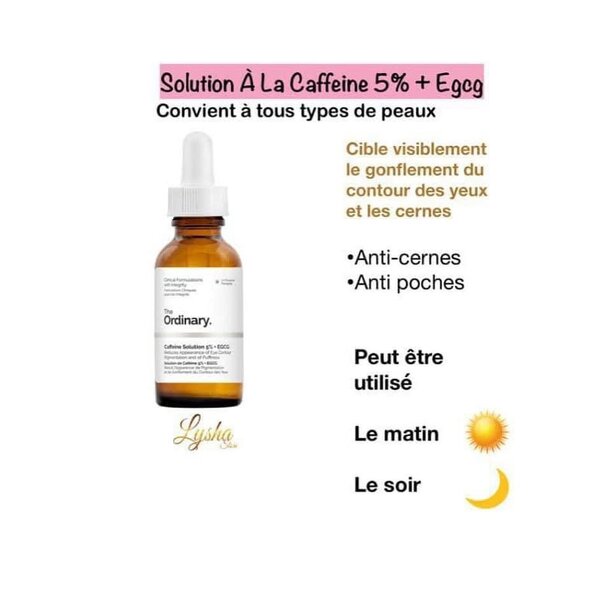 Solution Caféine 5% pour Yeux