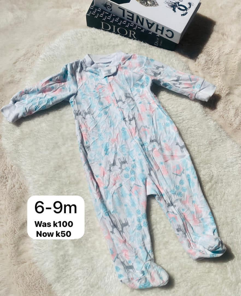 Romper bleu rose