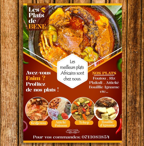 Les plats de Béné