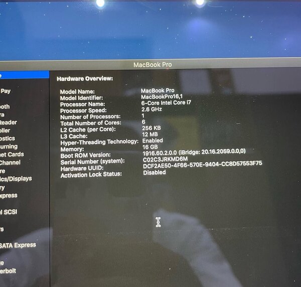 MacBook Pro 2019