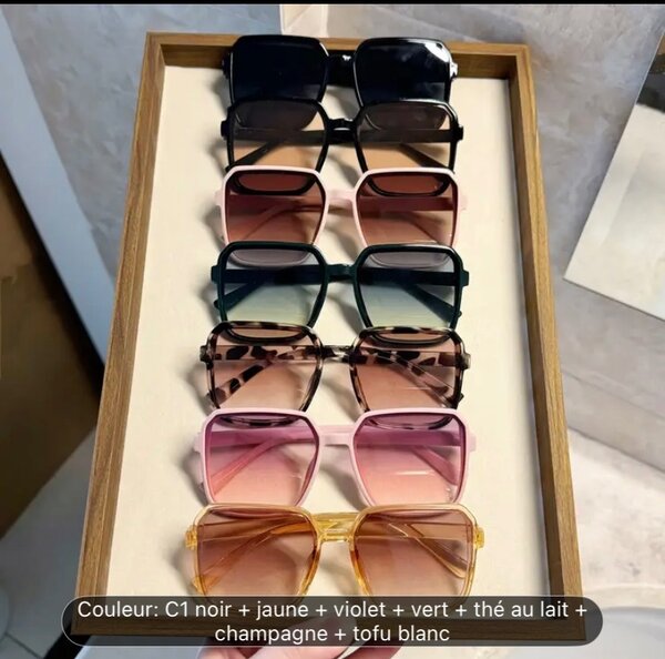 Lunettes de soleil carrées tendance