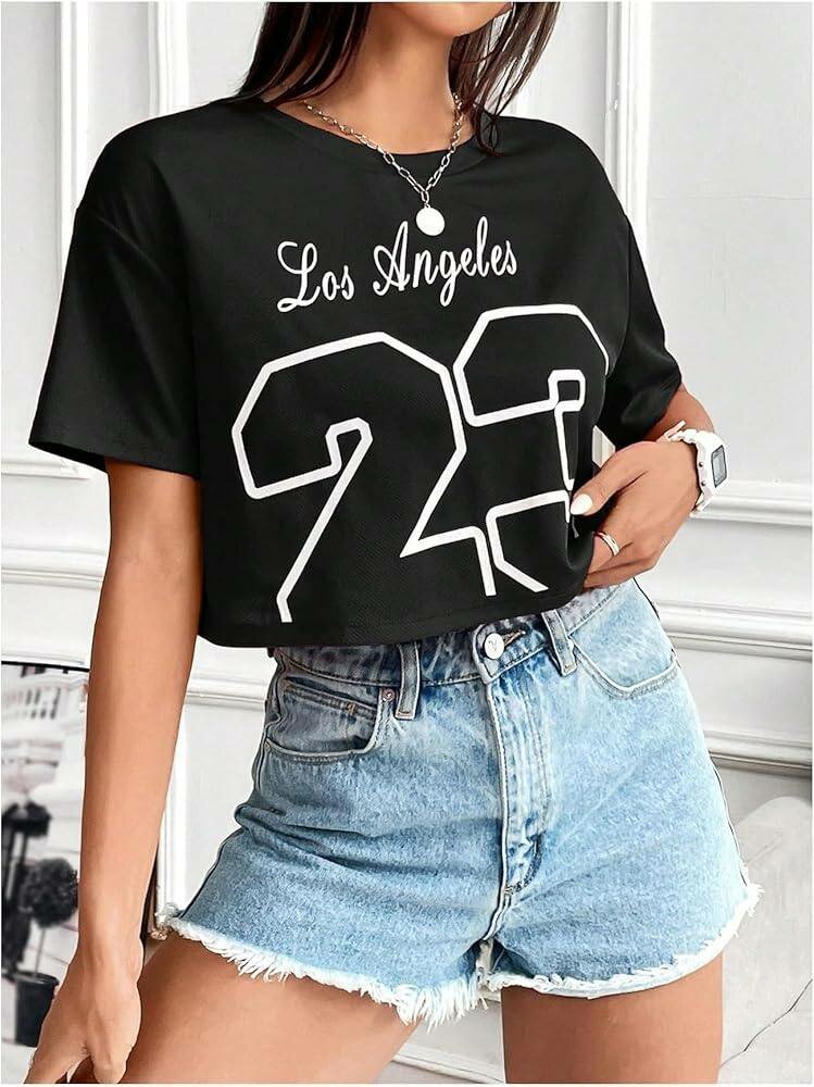 Jersey crop tops