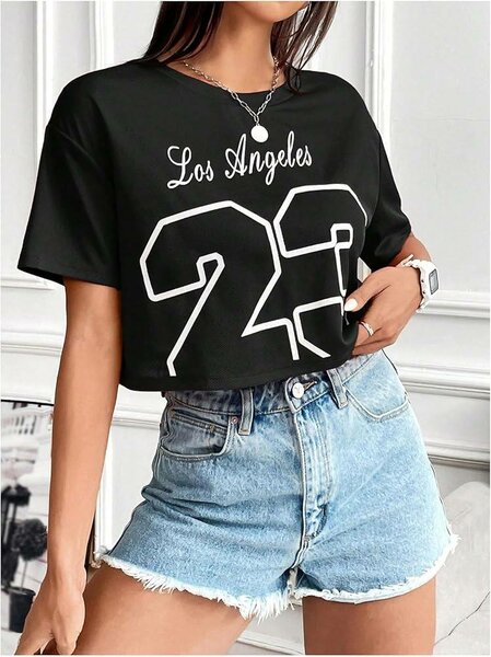 Jersey crop tops