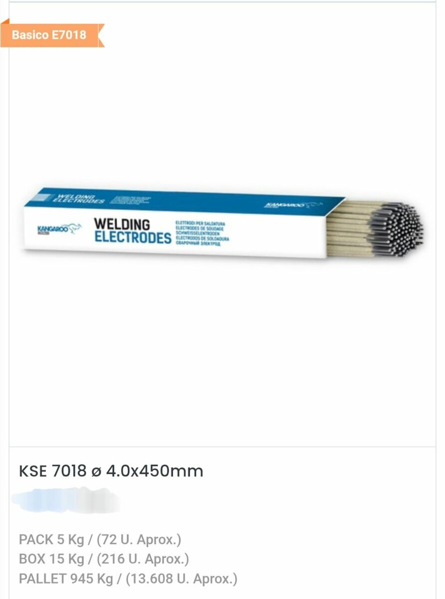 Électrodes de Soudage E7018