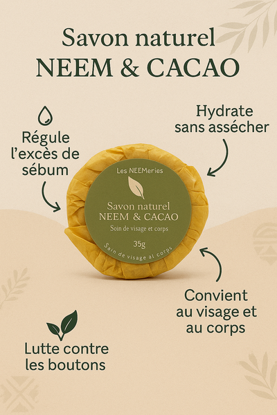 Savon Naturel Neem & Cacao