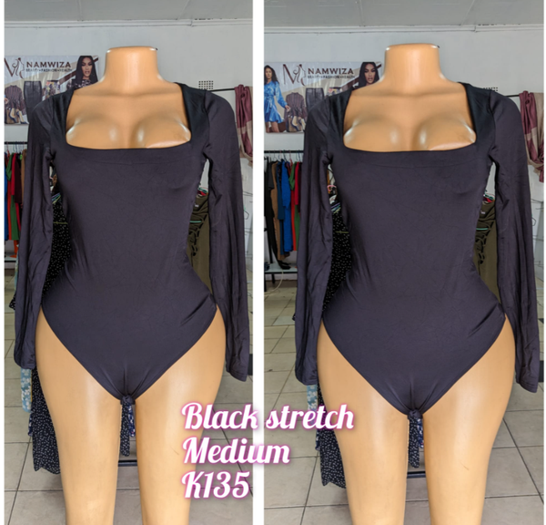 Black stretch tops