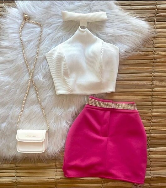 Crop top and skirts