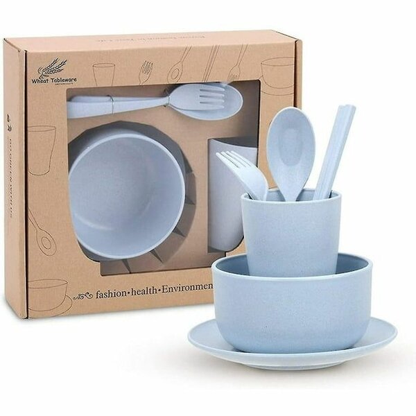 Wheat Straw Dinnerware 4 Kids