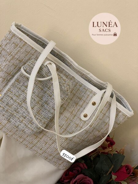 Sac Cabas Élégant en Tissu