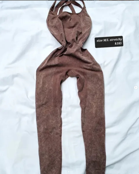 brown overalls