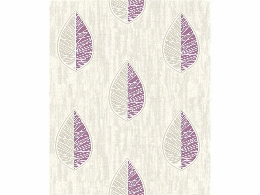 Papier peint à motif feuilles