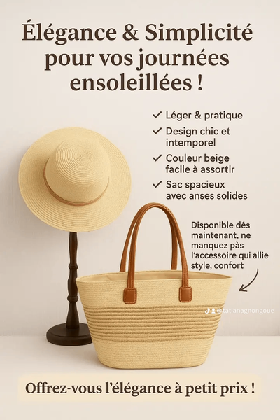 Ensemble Sac et Chapeau d'été