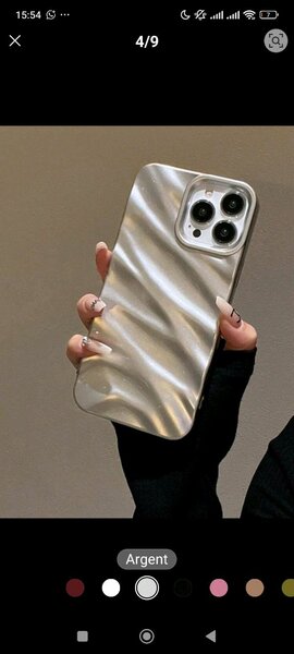 Coque argenté