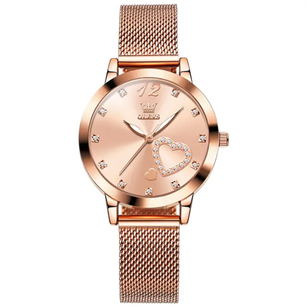 Montre Femme Élégante Dorée