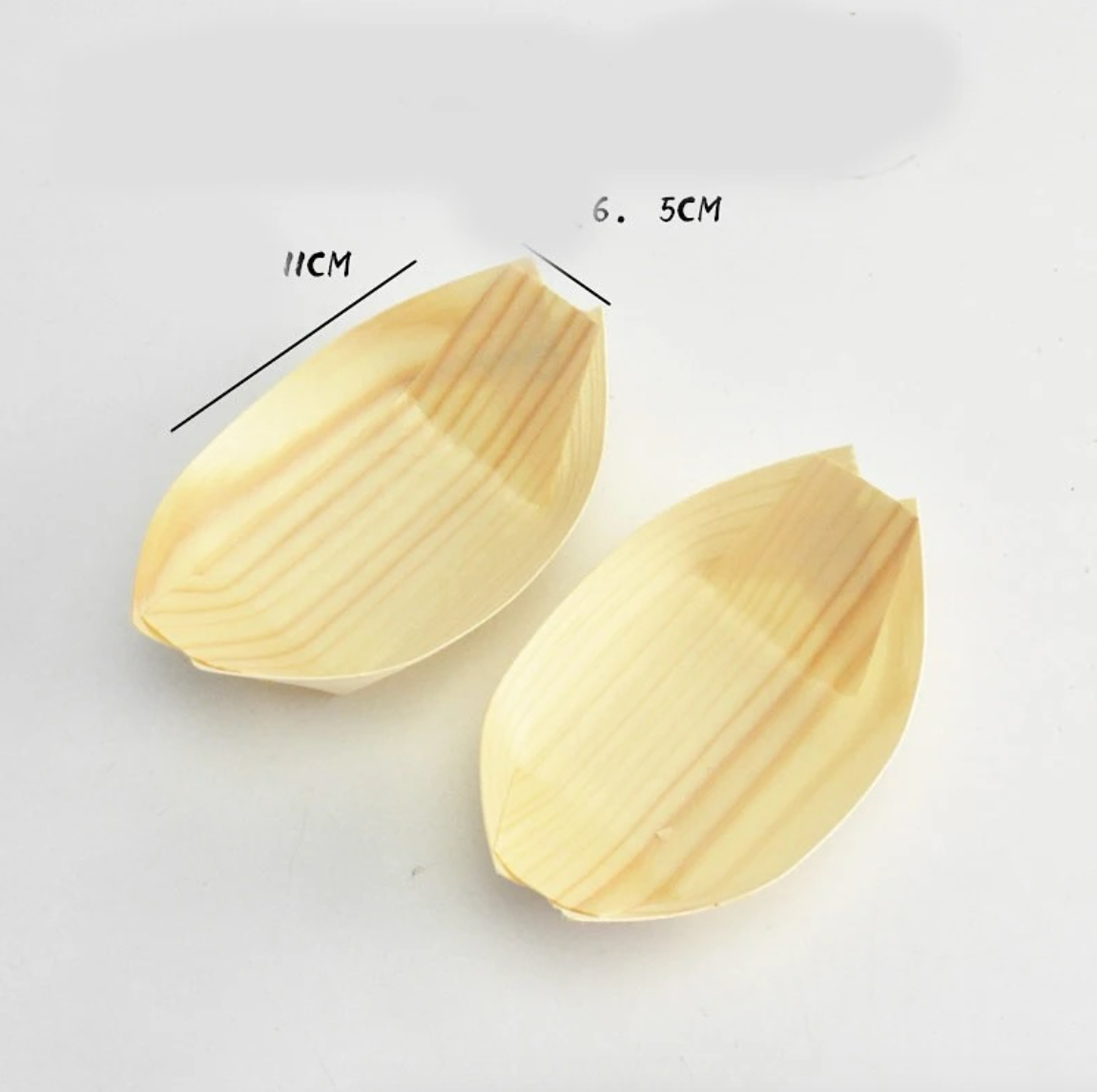 7-inch bamboo sushi tray 50pc