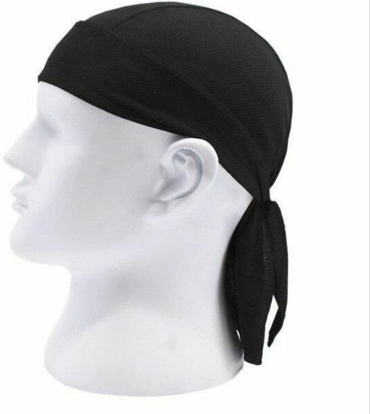 Durag en satin noir